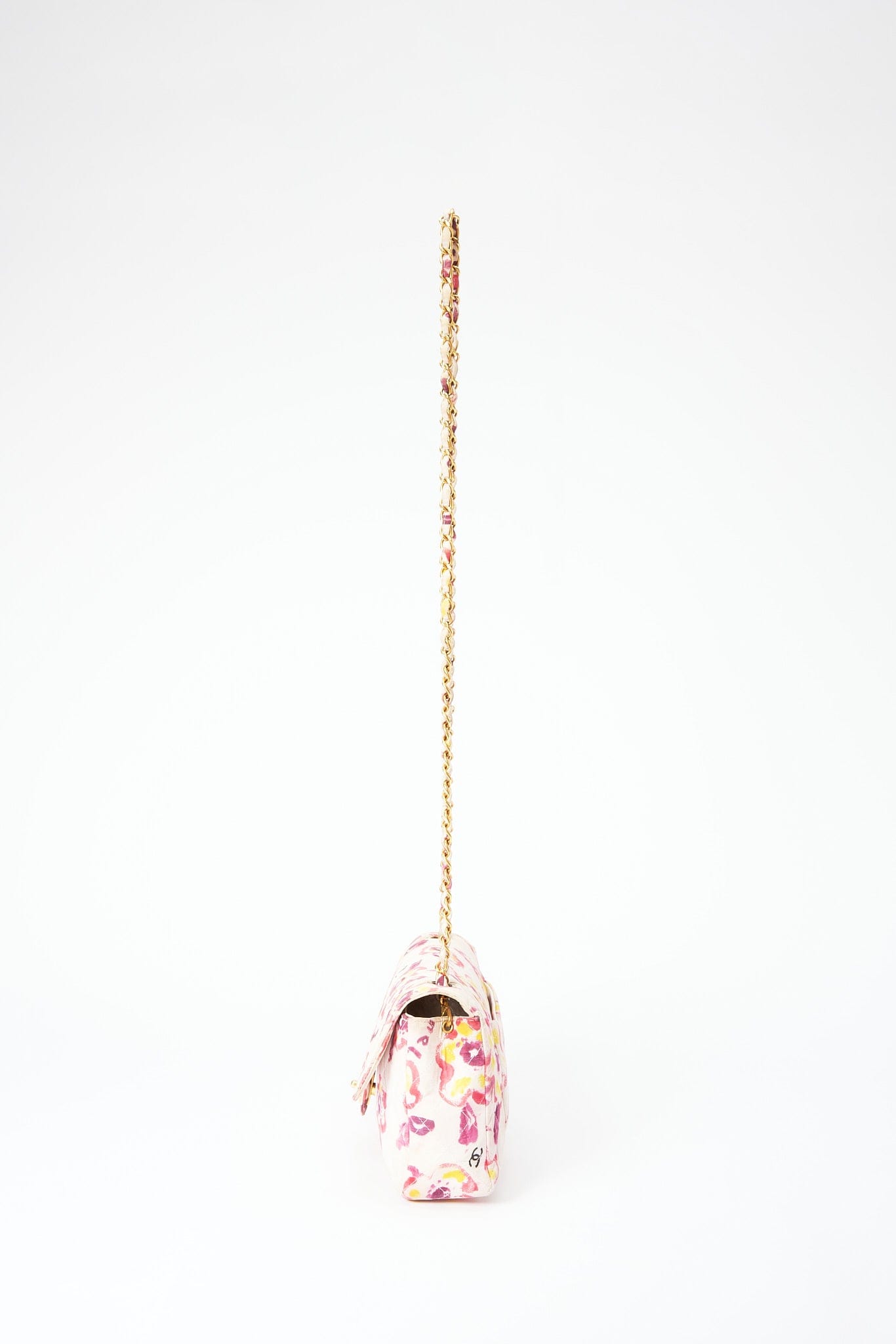 Vintage Chanel Watercolour Floral Flap Bag
