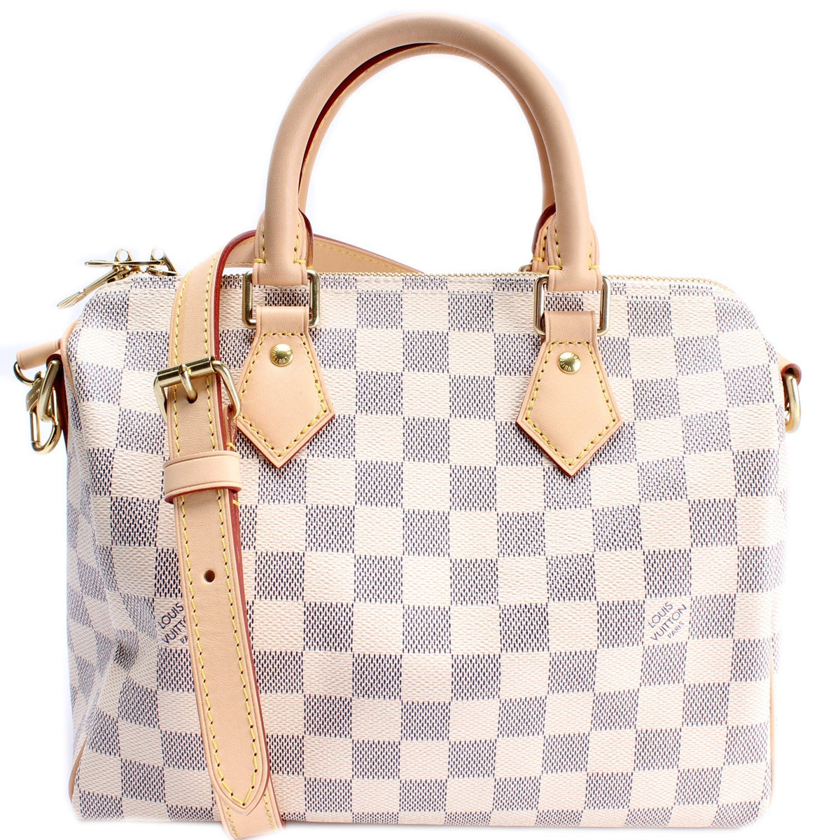 Speedy 25 Bandouliere Damier Azur