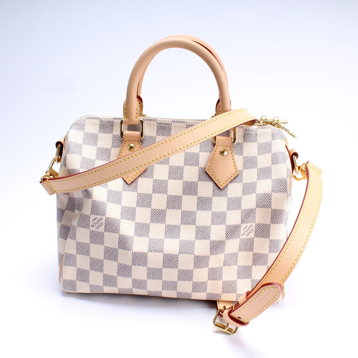 Speedy 25 Bandouliere Damier Azur