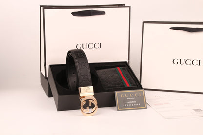 Gucci Belt and Wallet Set