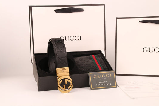 Gucci Belt and Wallet Set