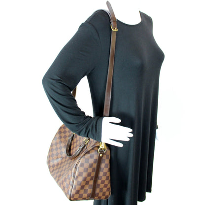 Speedy 30 Bandouliere Damier Ebene