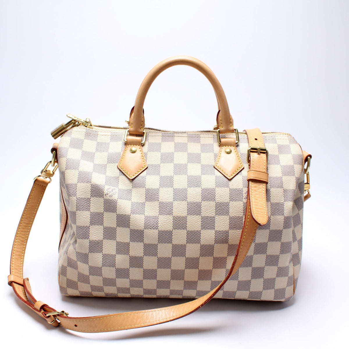 Speedy 30 Bandouliere Damier Azur