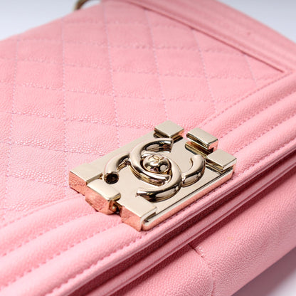 Chanel Boy Flap Medium Old Caviar 27M