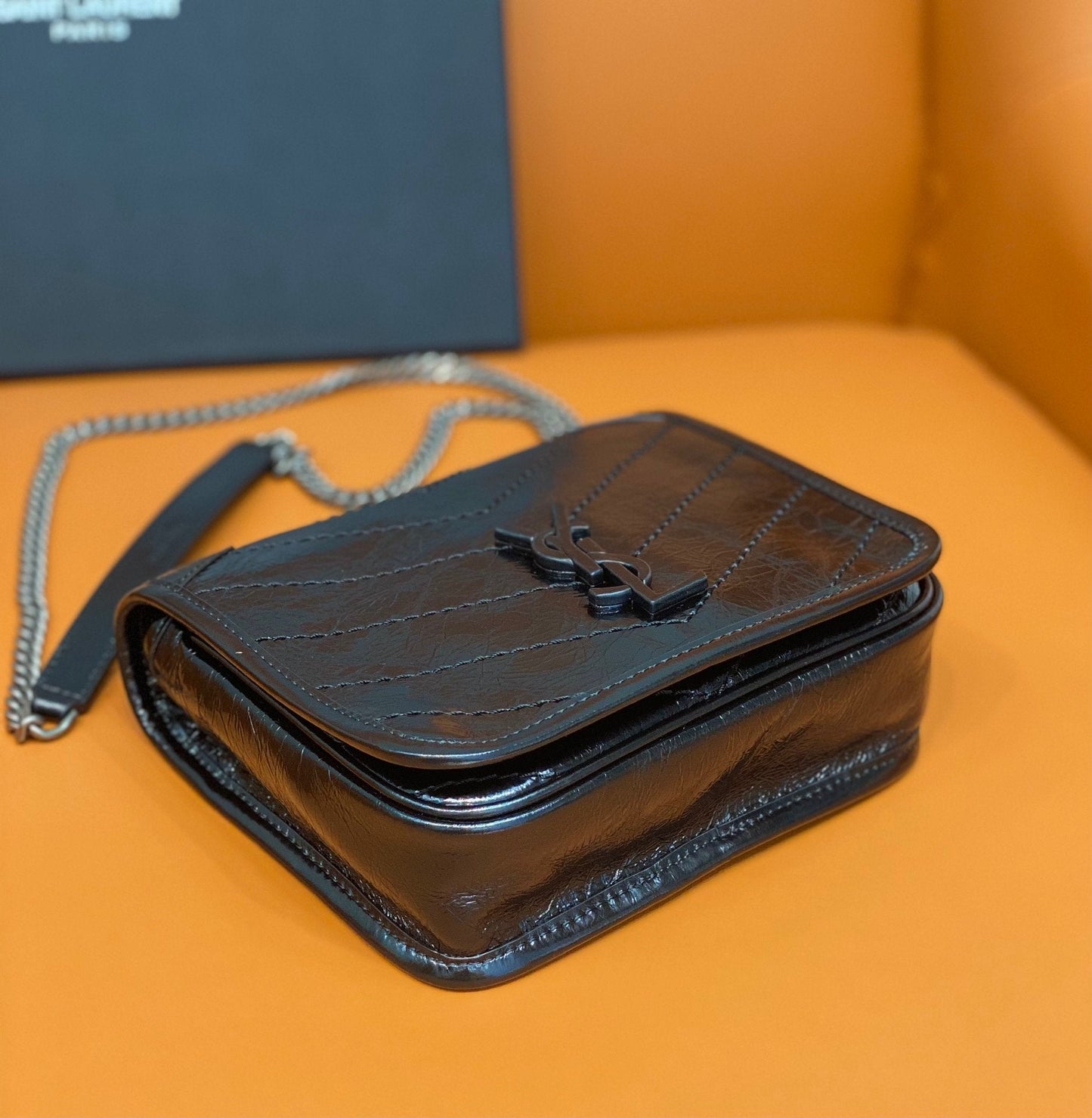 Yves Saint Laurent Niki Wallets On Chain Black