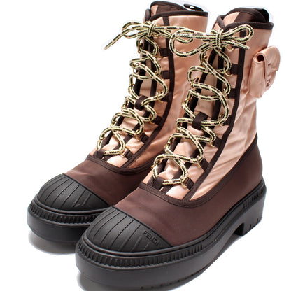 Domino Nylon Baguette Pocket Biker Boots Size 39.5