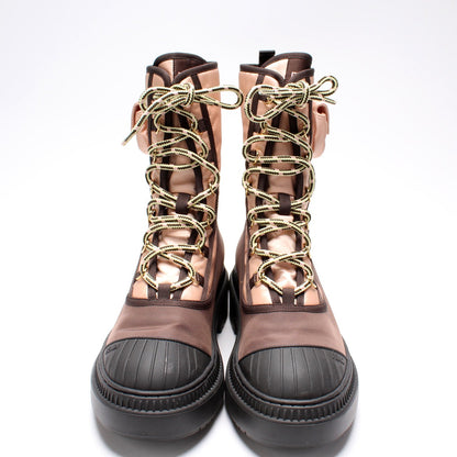 Domino Nylon Baguette Pocket Biker Boots Size 39.5