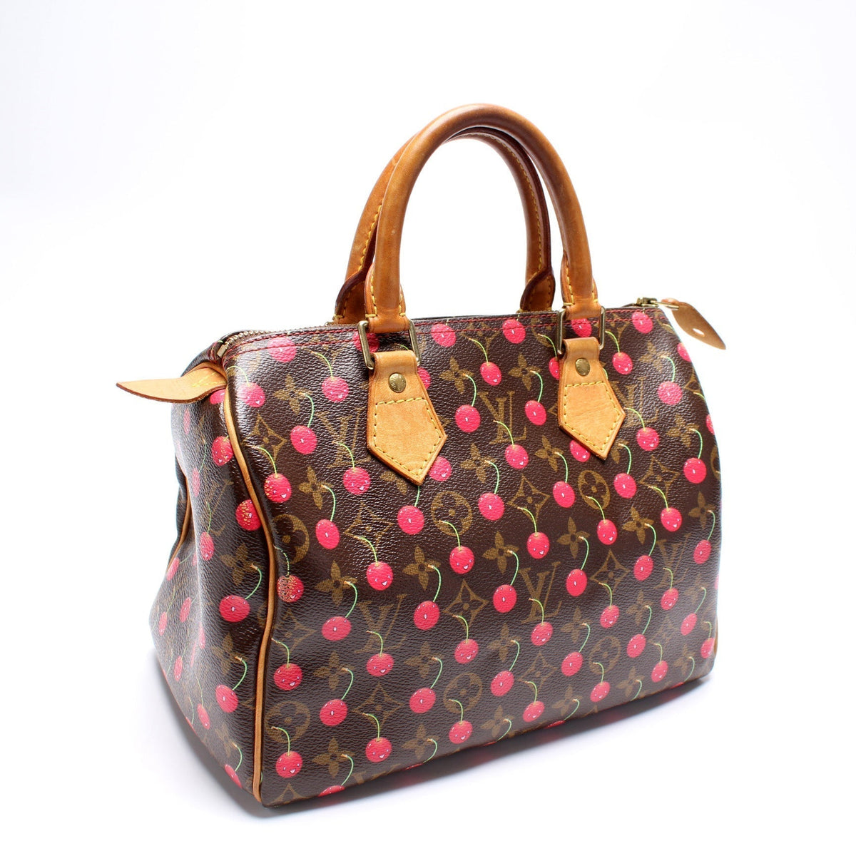 Speedy 25 Cerises Monogram
