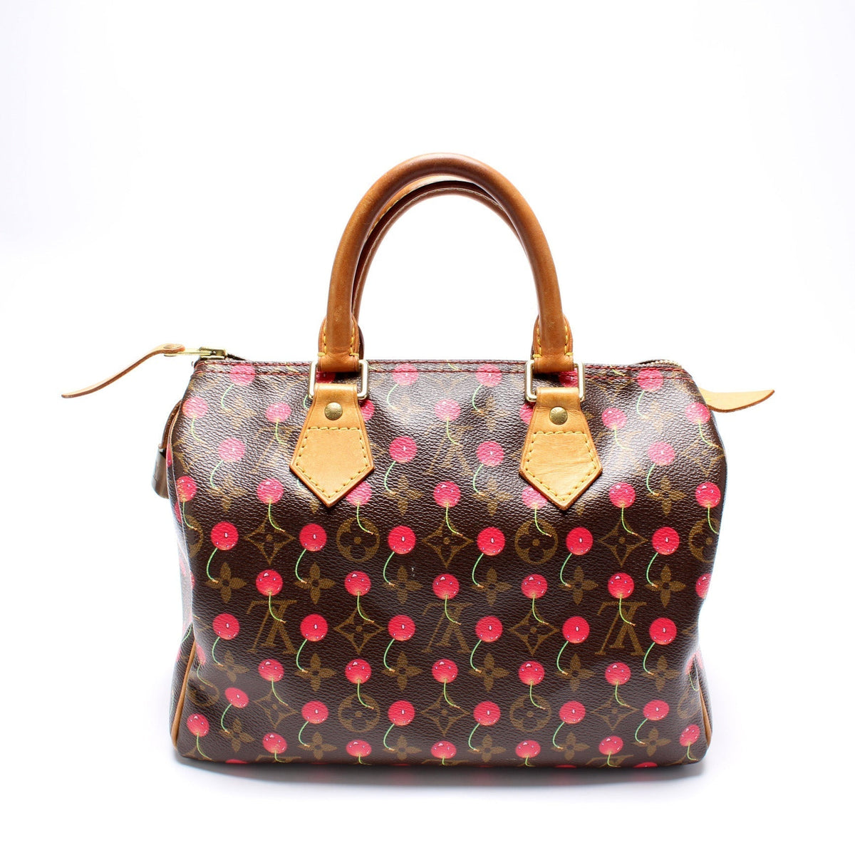 Speedy 25 Cerises Monogram