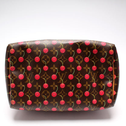 Speedy 25 Cerises Monogram