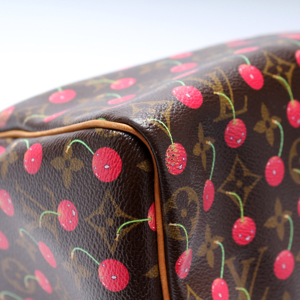 Speedy 25 Cerises Monogram