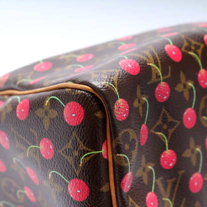 Speedy 25 Cerises Monogram