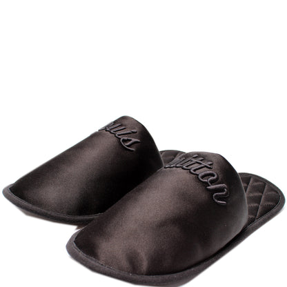Satin LV Suite Mule Flats Size 38-39