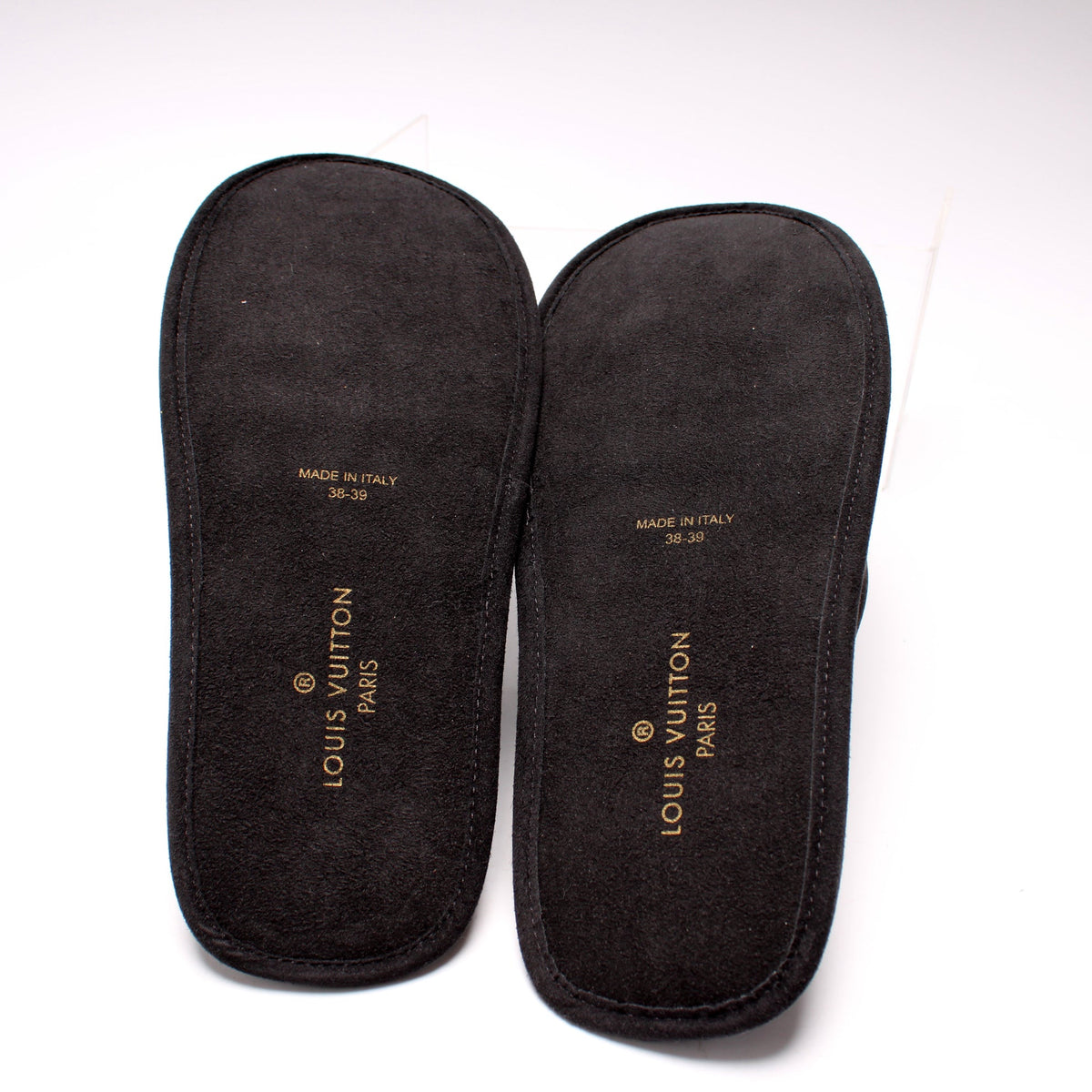 Satin LV Suite Mule Flats Size 38-39