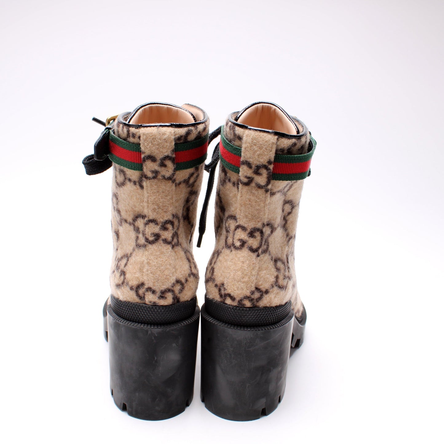 Gucci Wool Sylvie Combat Boots Size 36