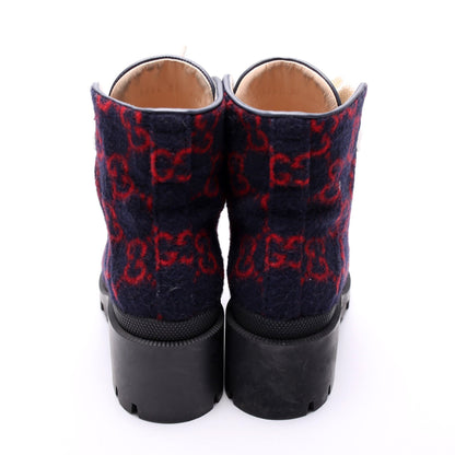 Gucci Wool Sylvie Combat Boots Size 36