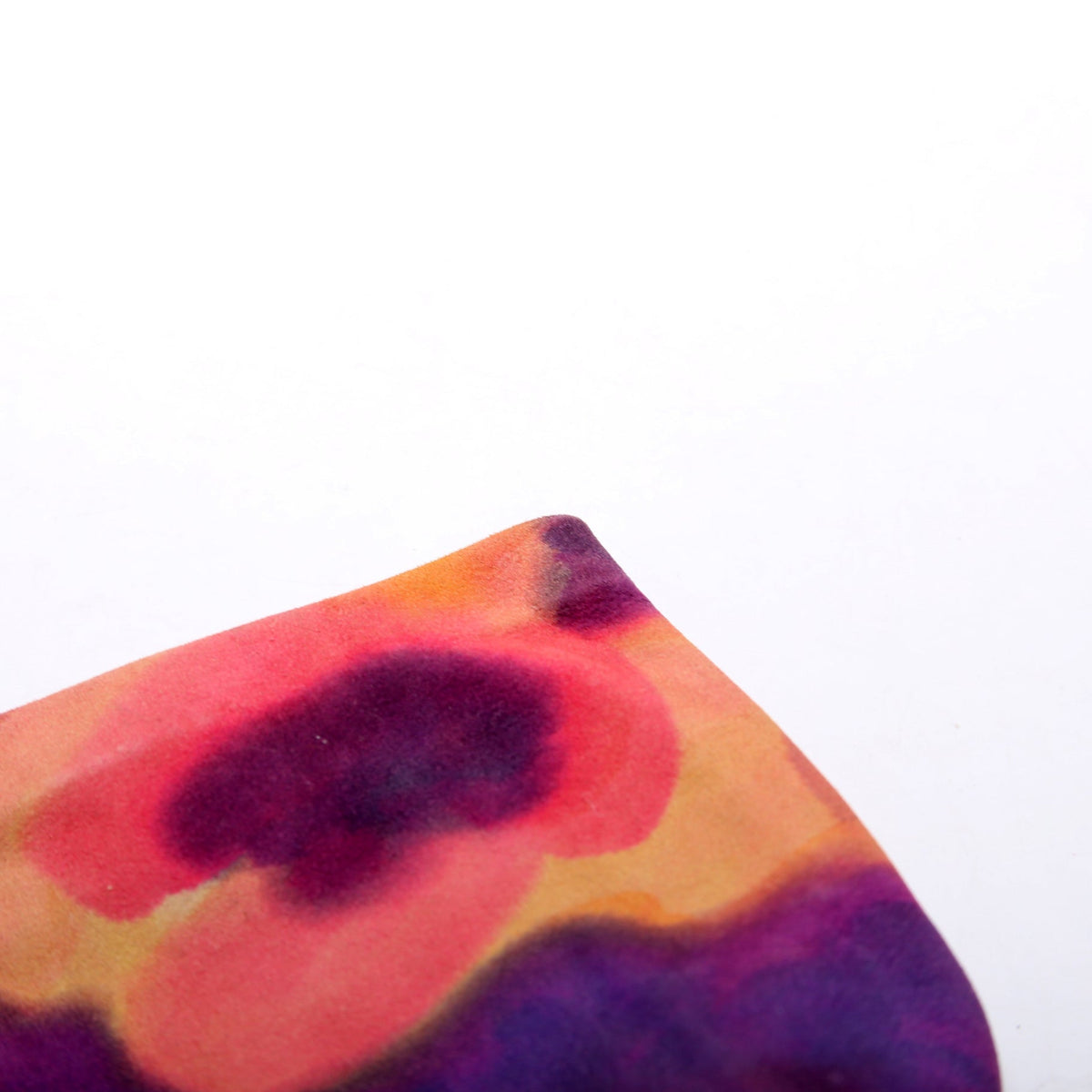 Multicolor Nubuck Fingerless Gloves Size 7.5
