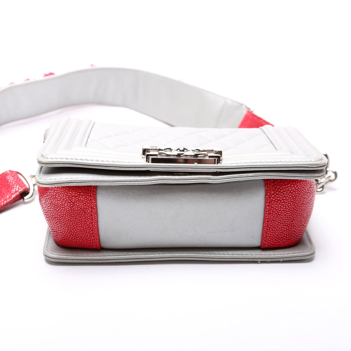 Chanel Boy flap small Lambskin Flower Strap 16M