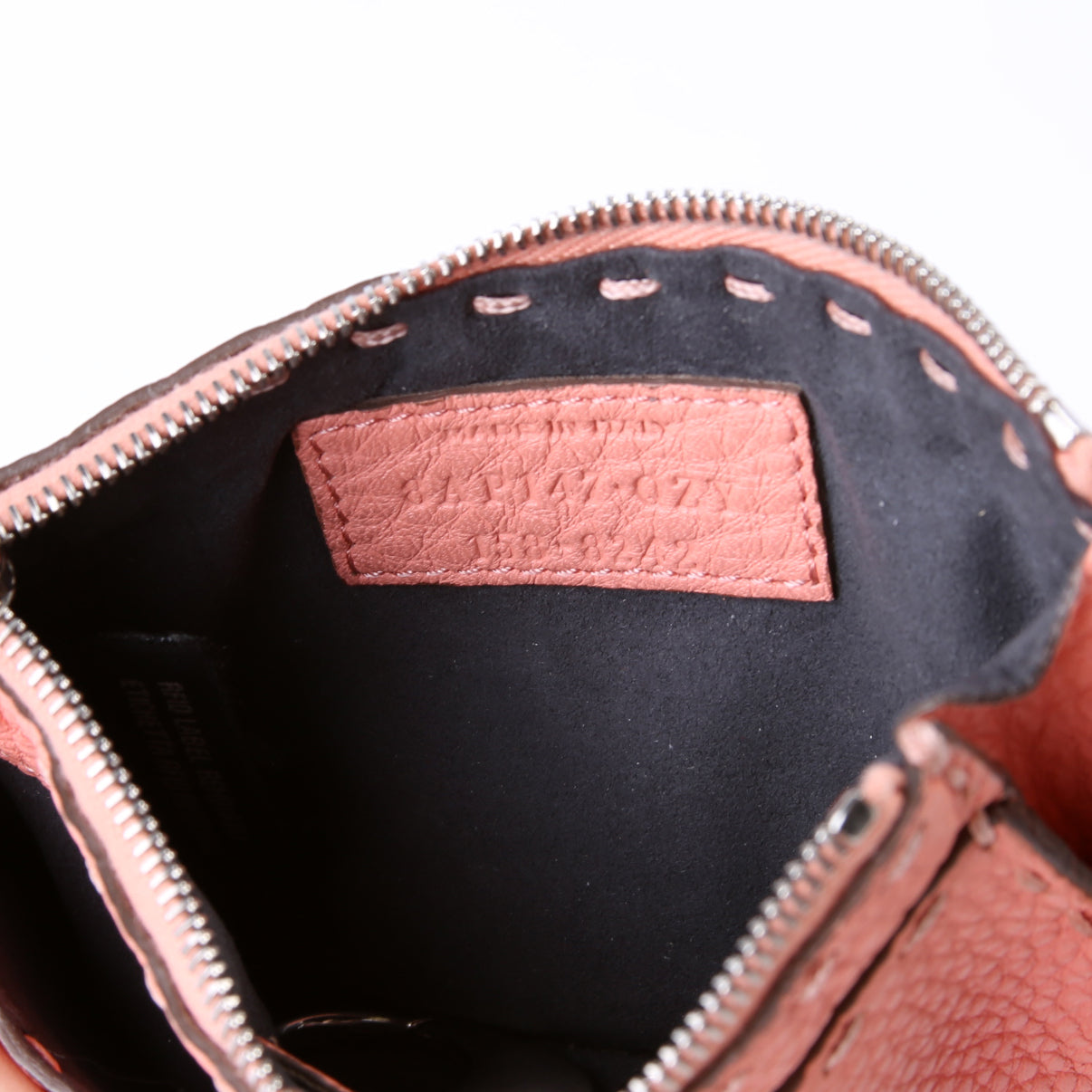 8AP147 Selleria Leather Zip Key Pouch