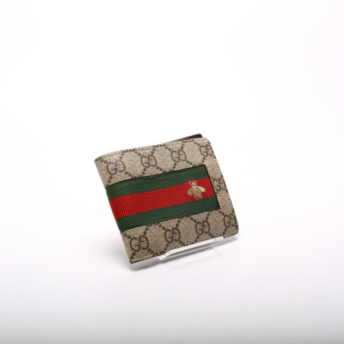 Gucci Supreme Web Bee Wallet 408827