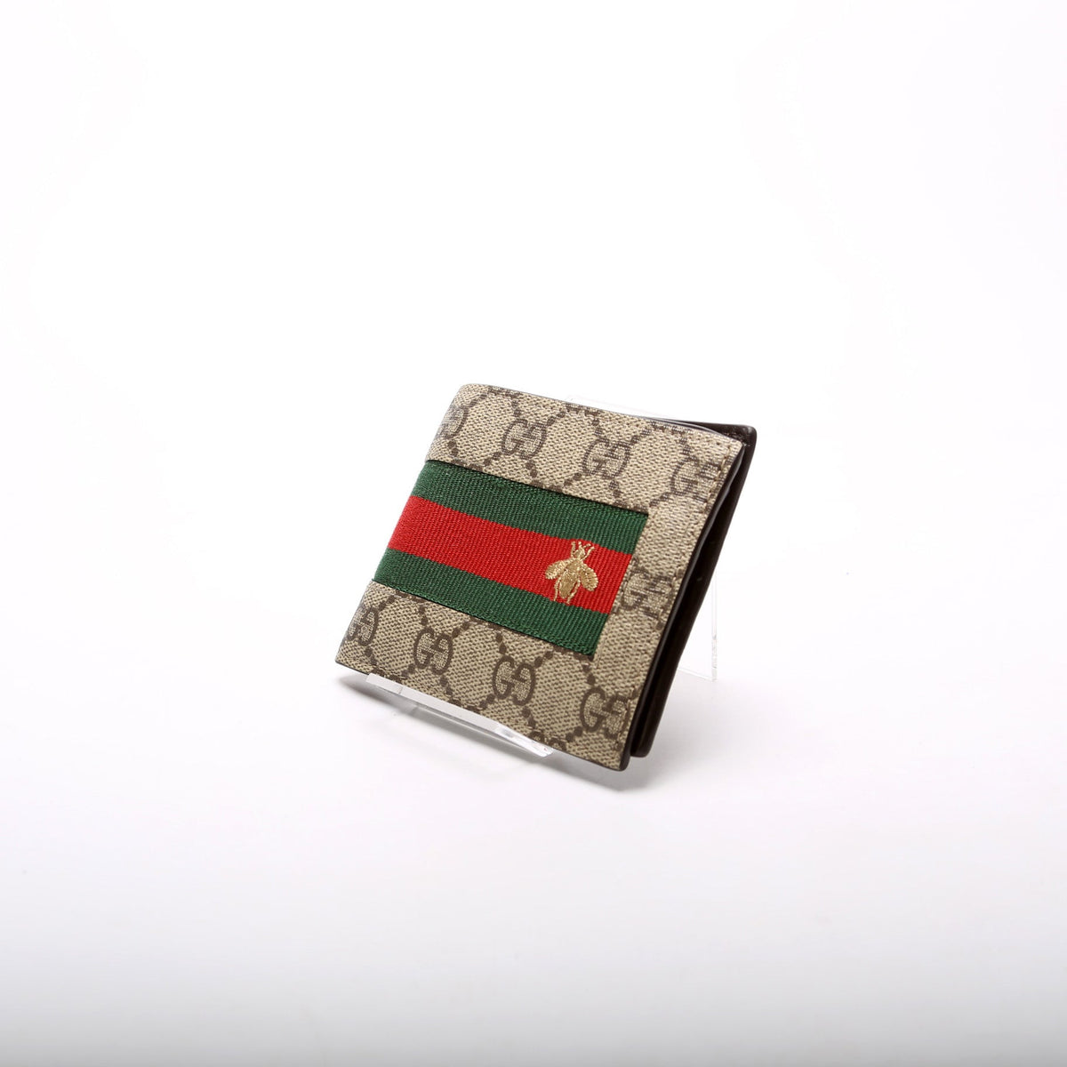 Gucci Supreme Web Bee Wallet 408827