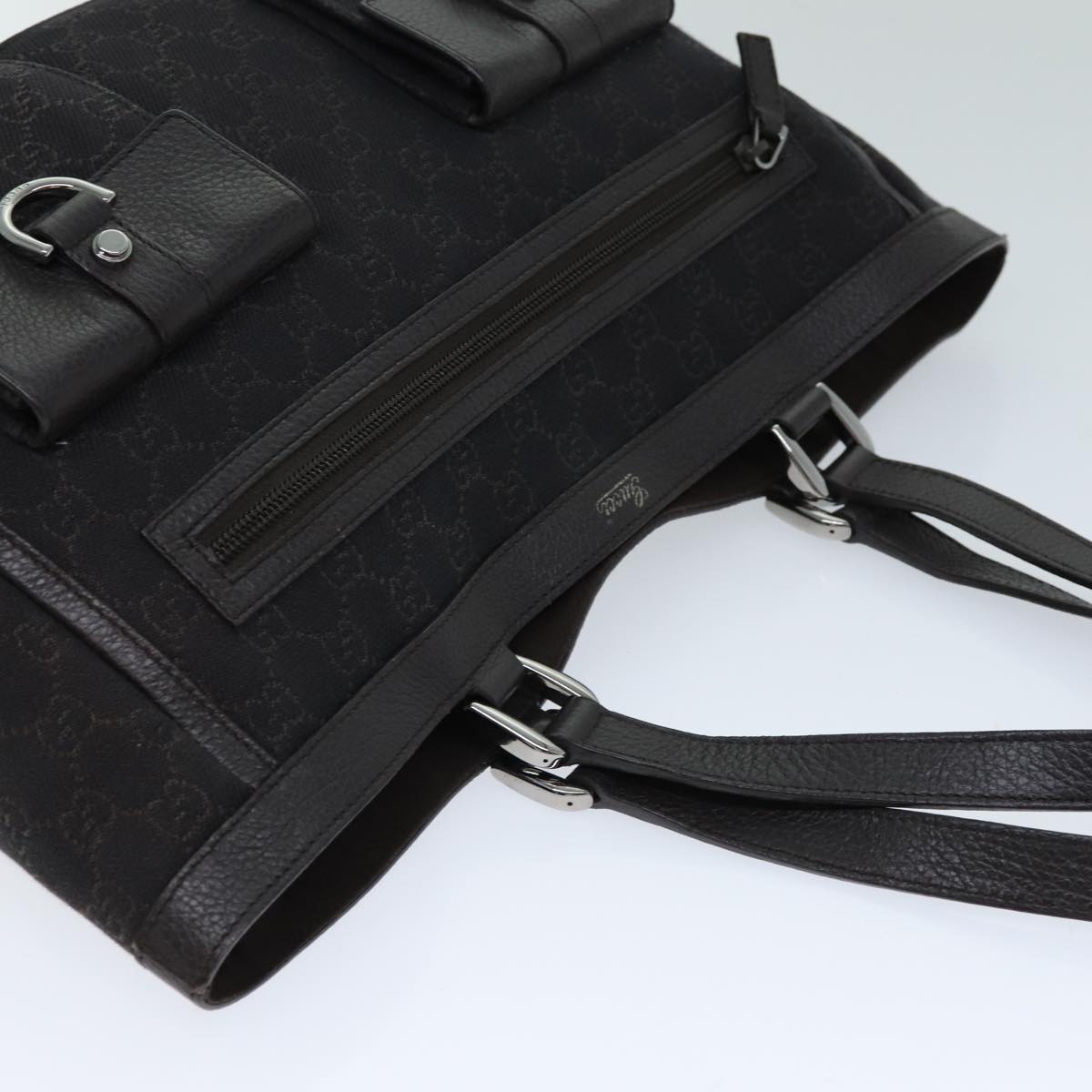 Gucci Abbey Brown Canvas Tote Bag