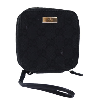 Gucci Gg Canvas Black Canvas Clutch Bag