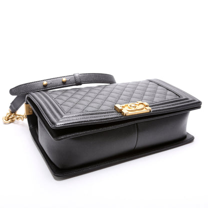 Chanel Boy Flap Medium New Cavier