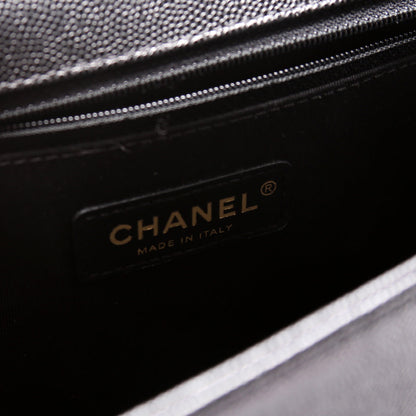 Chanel Boy Flap Medium New Cavier