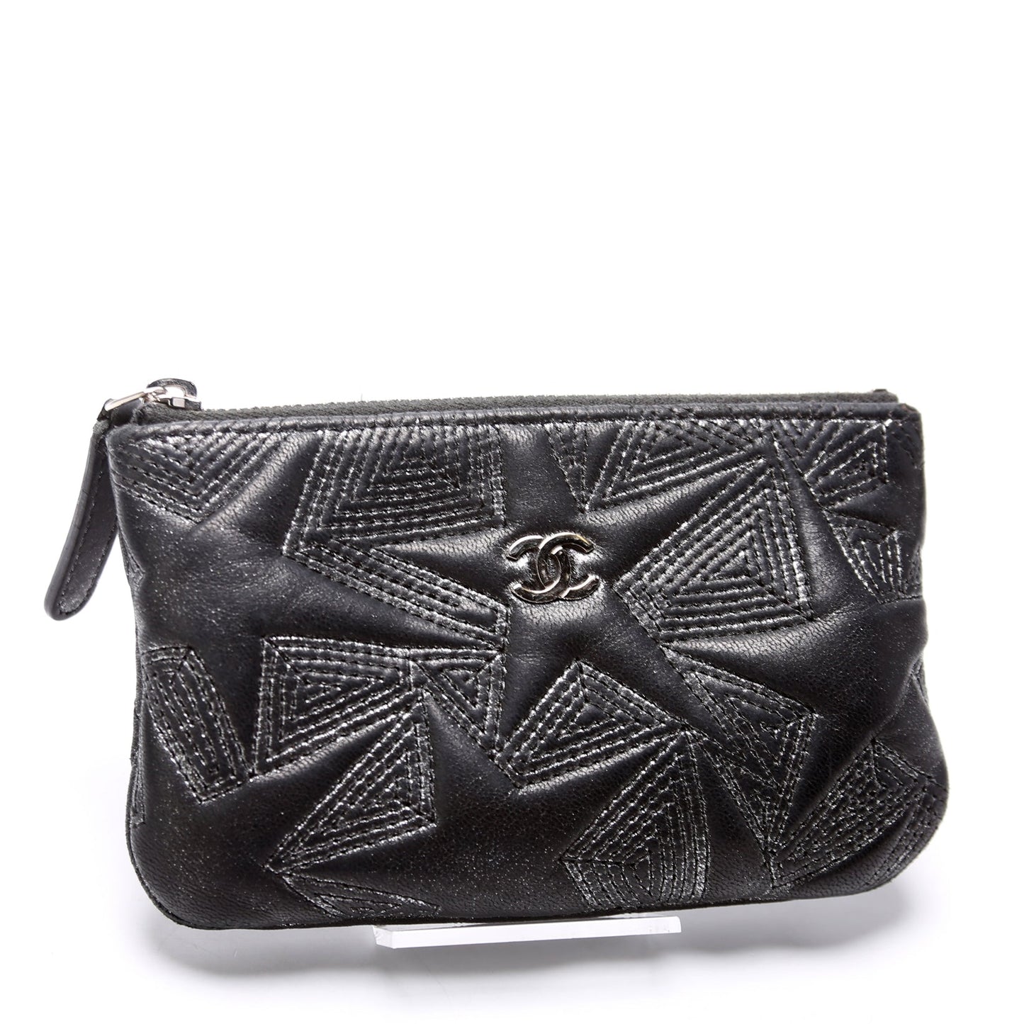 Classic Mini Pouch Star Embroidered Quilted Lambskin 24M