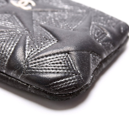 Classic Mini Pouch Star Embroidered Quilted Lambskin 24M