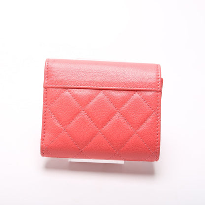 Chanel CC Compact Caviar Trifold Wallet