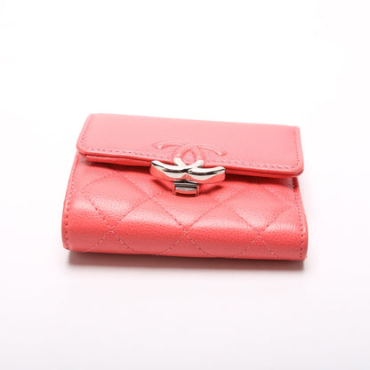 Chanel CC Compact Caviar Trifold Wallet