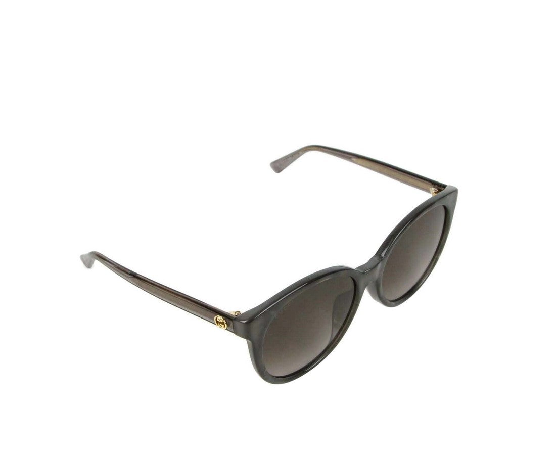 Gucci Women's ivory  Acetate Round Sunglasses GG Logo