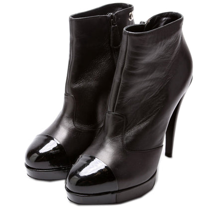 Cap Toe Booties Size 38.5