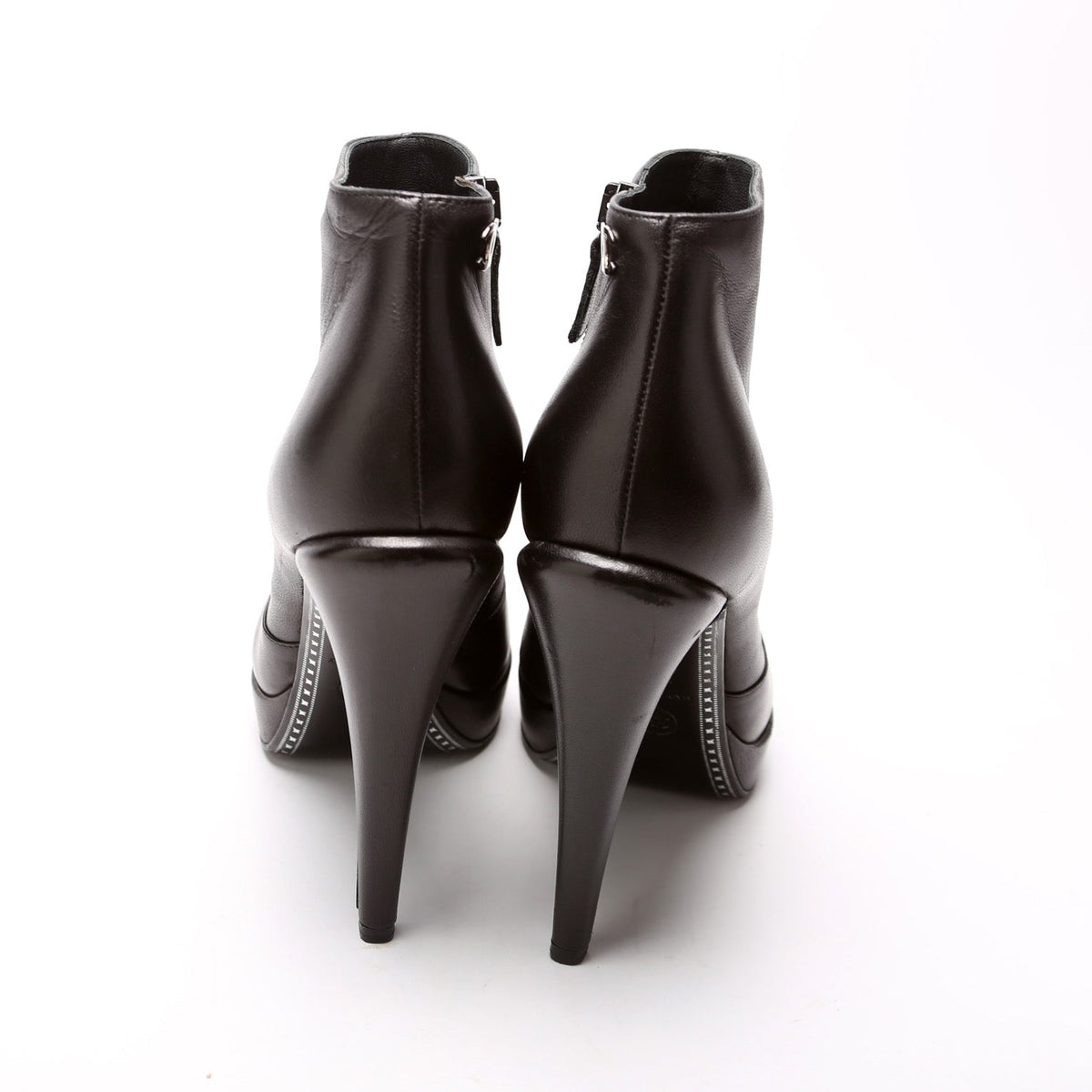 Cap Toe Booties Size 38.5