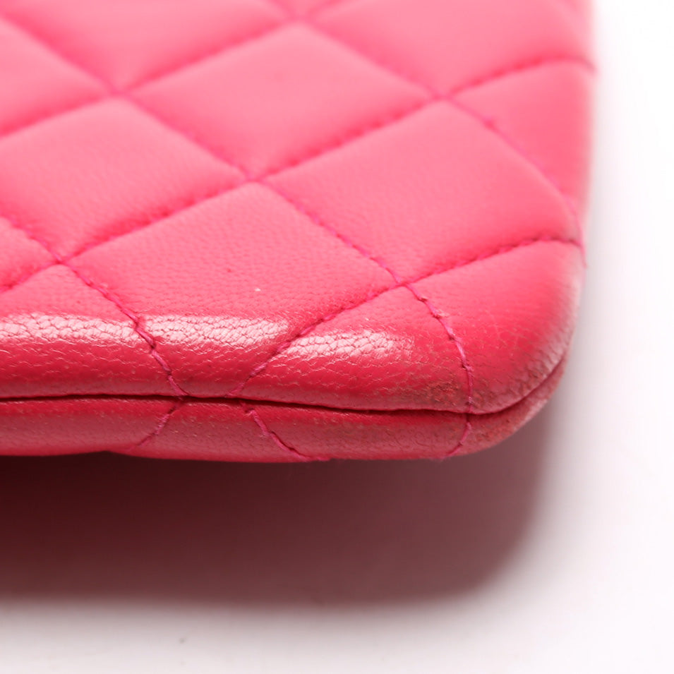 Boy Zipped Pouch Quilted Lambskin