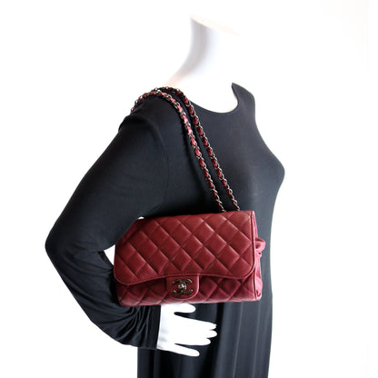 Drawstring Shopping Bag Lambskin