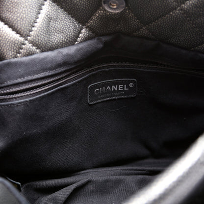 Soft CC TImeless Tote Caviar 14M Black