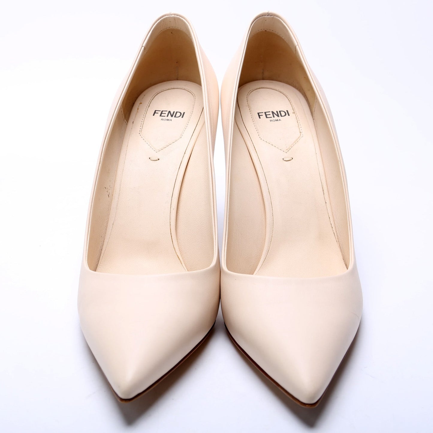 Leather Pointed Toe Pumps Size 39.5