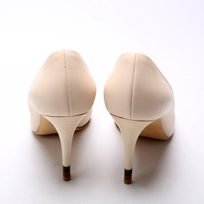 Leather Pointed Toe Pumps Size 39.5