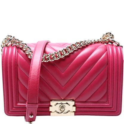 Boy Flap Medium Old Lambskin Berry