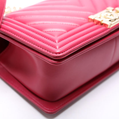 Boy Flap Medium Old Lambskin Berry