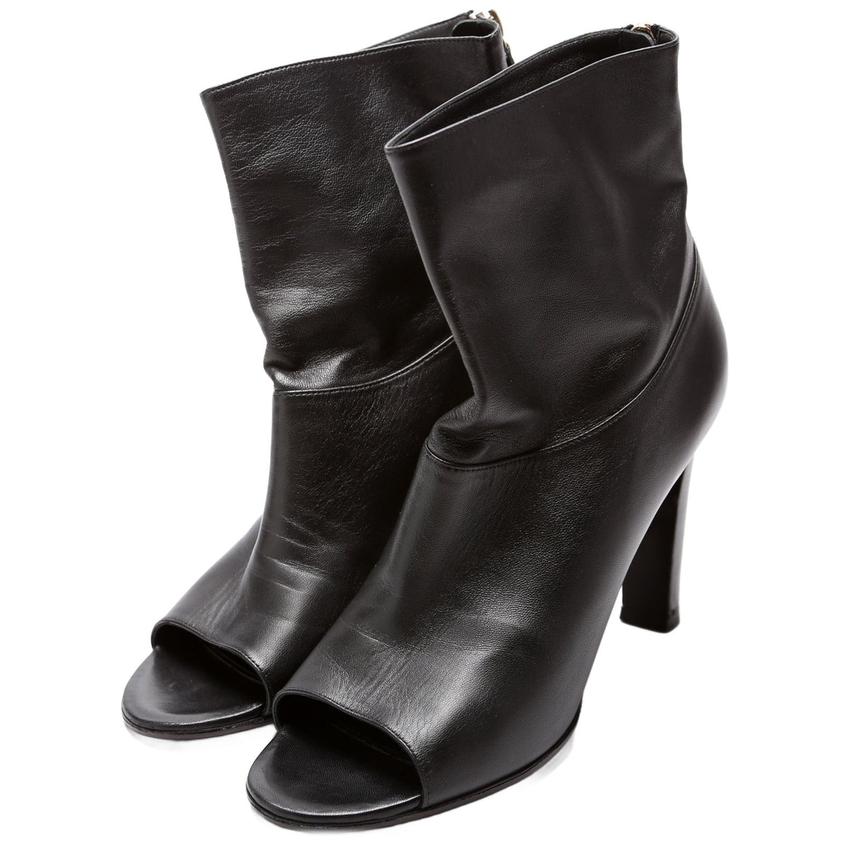 Open Toe Pearl Booties Size 39
