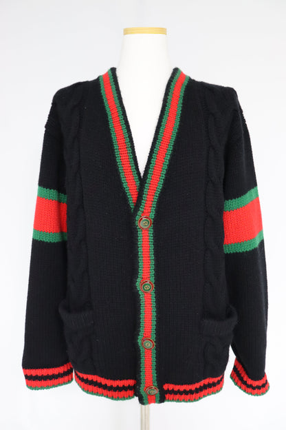 Gucci Oversized Cable Knit Cardigan 71814738