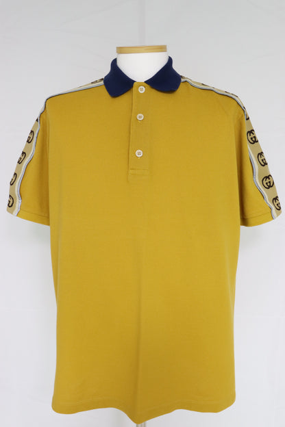 Gucci GG Band Detail Cotton Polo Shirt 71905355