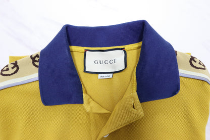 Gucci GG Band Detail Cotton Polo Shirt 71905355