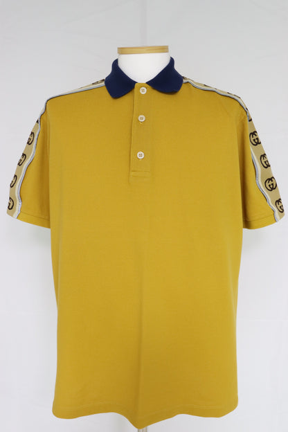 Gucci GG Band Detail Cotton Polo Shirt 71905355