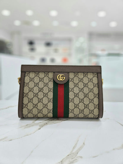 Gucci Ophidia GG Small Shoulder Bag Brown 503877 72649559
