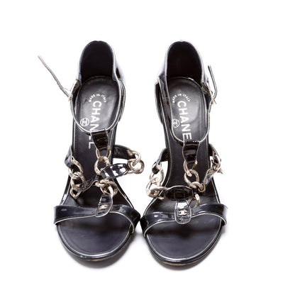 Chain Sandal Heels Size 37